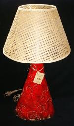 Lampa ceramiczna - czerwona I.